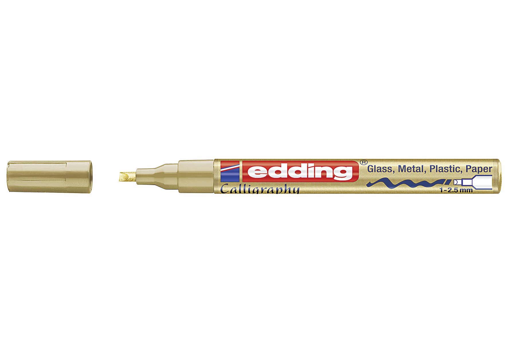 edding Calligraphy Marker 753 gold - VPE: 10