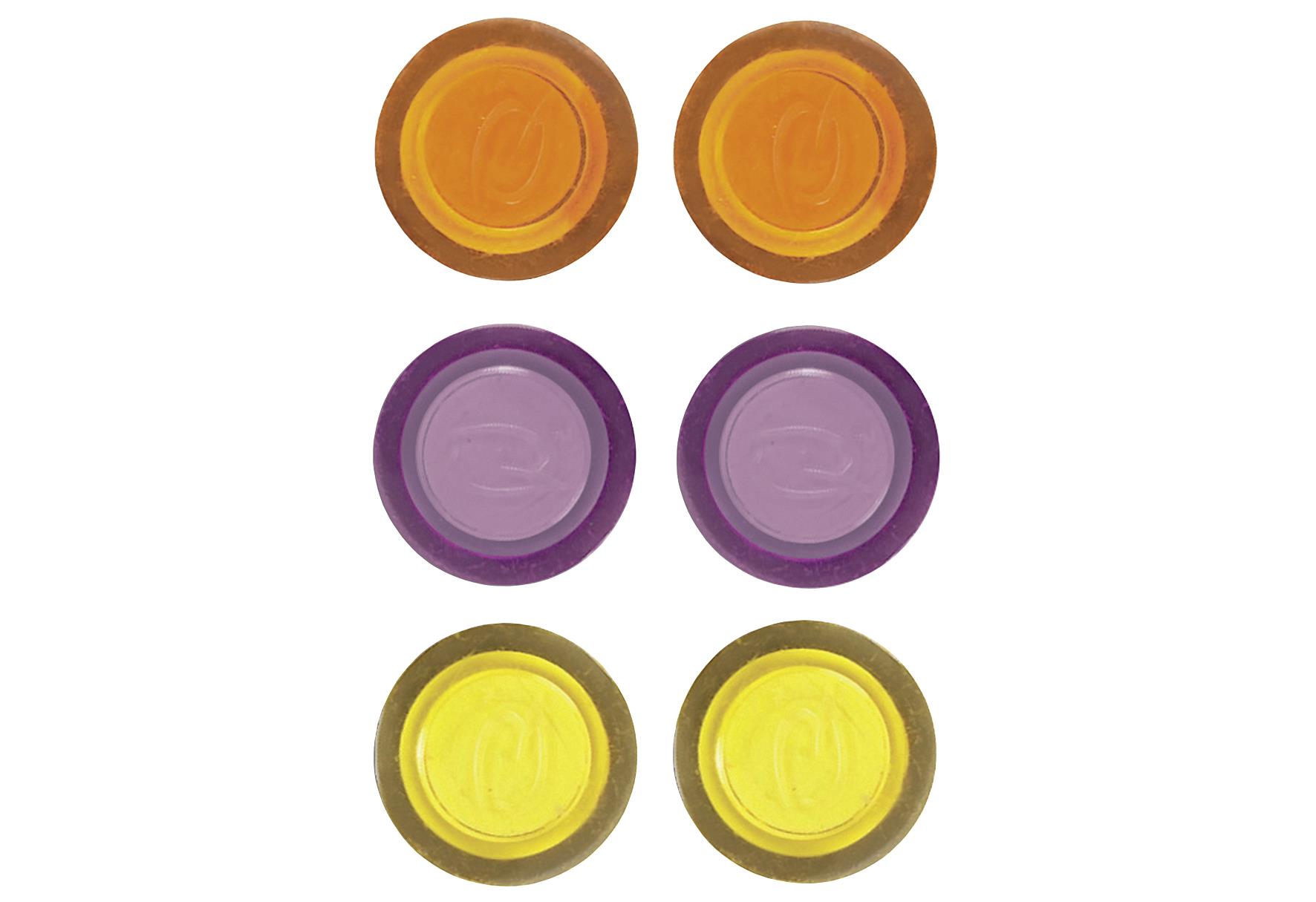 Magnete rund farb.sort. 6St 6 Stück, farbig sortiert.