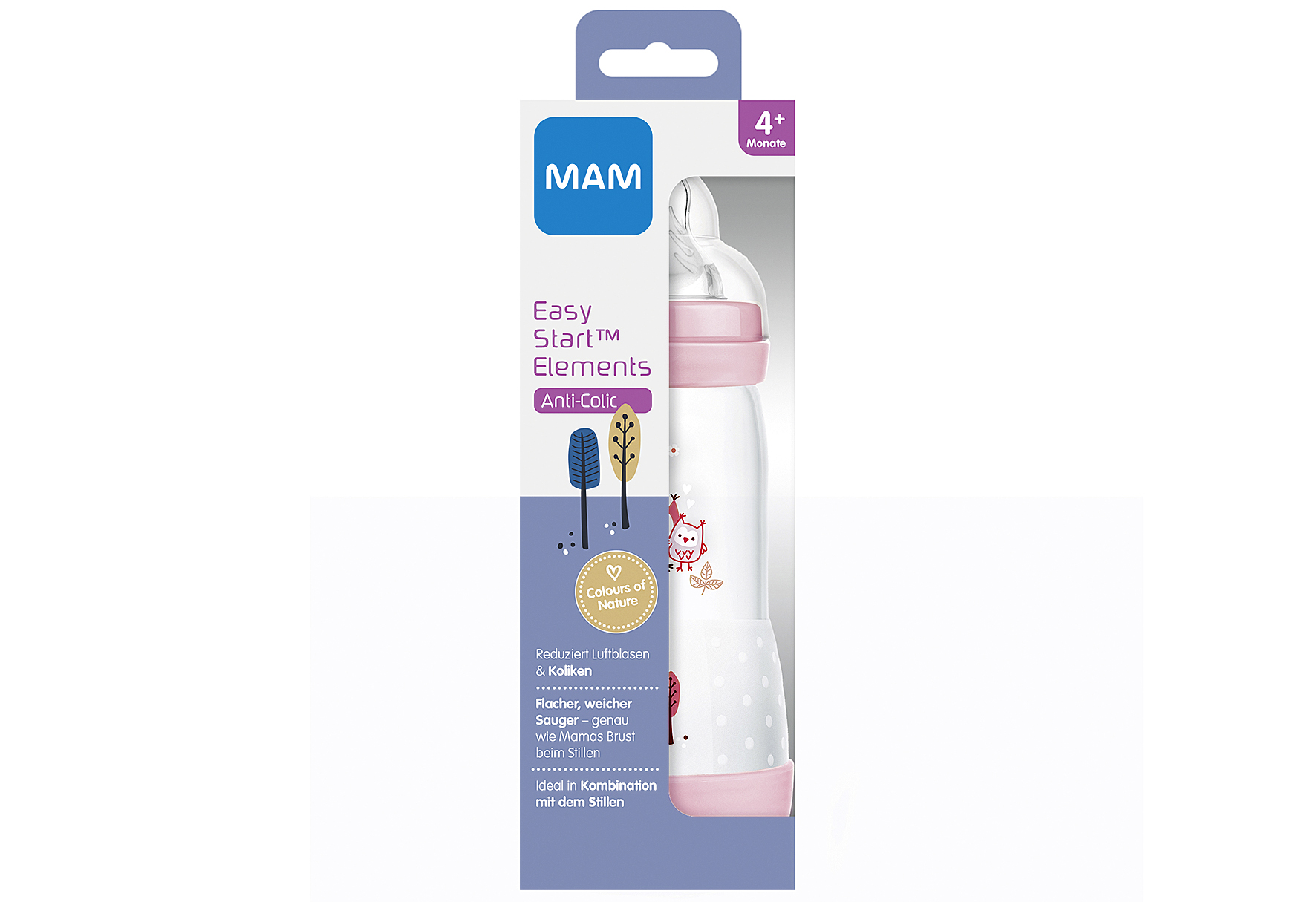 MAM Babyflasche Easy Start Anti-Colic Elements 'Eule'