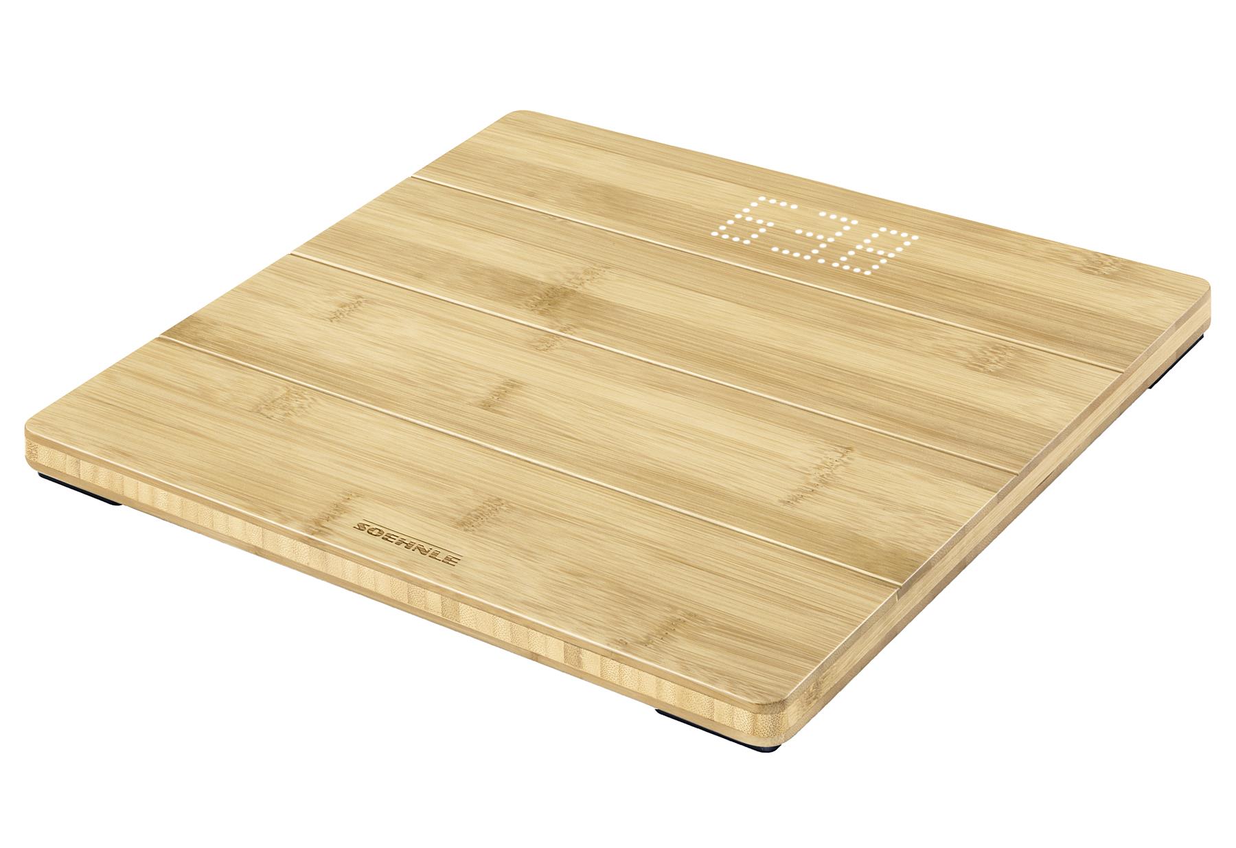SOEHNLE Personenwaage 'Style Sense Bamboo Magic' digital inklusive Batterie (1 x CR2032)