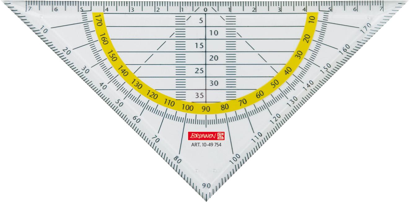 BRUNNEN Geodreieck 16cm