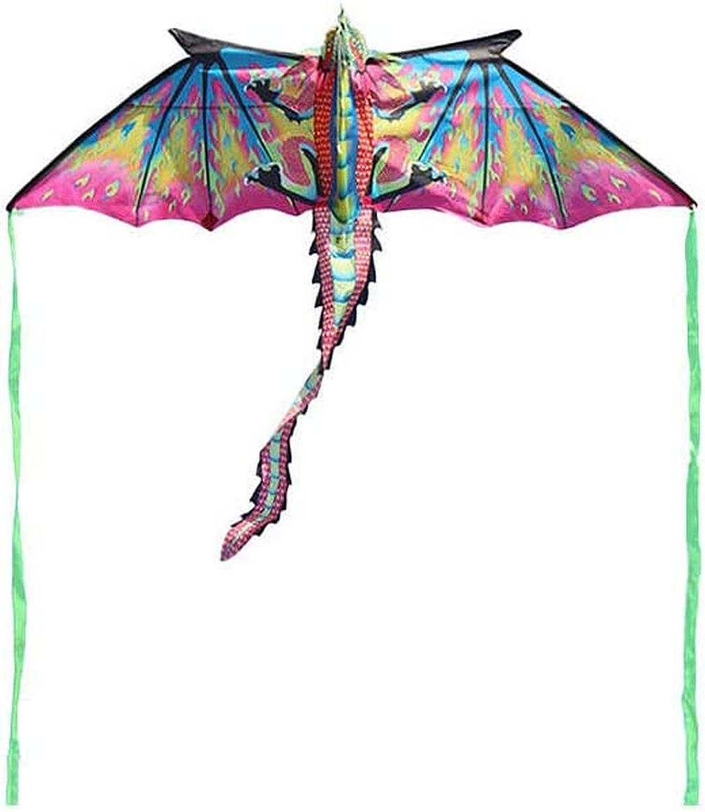 Drachen, Einleiner, Kite für Kind und Erwachsene *Phönix* inkl. 30m Leine 130x110cm