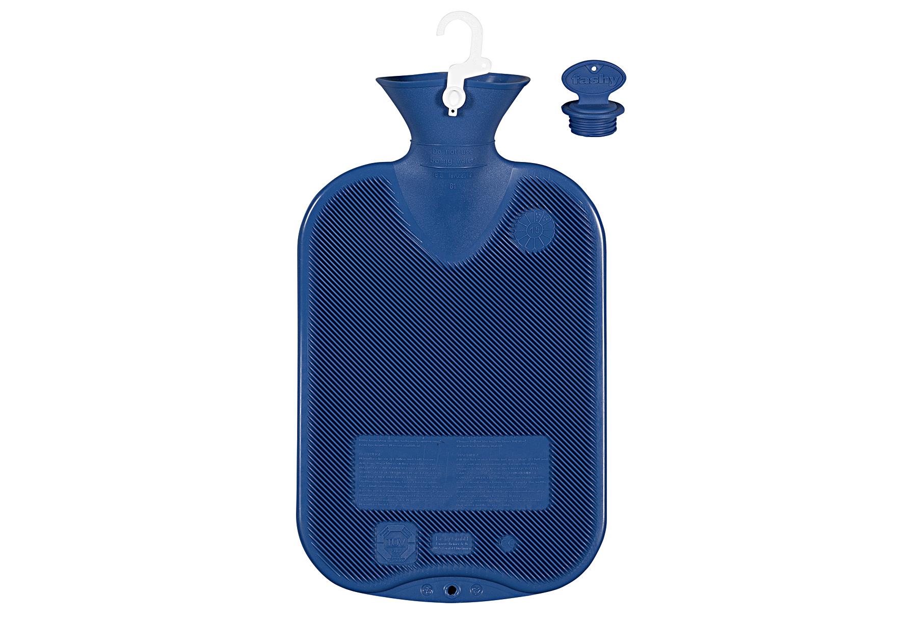 fashy Wärmflasche Doppellamelle 2 l saphir