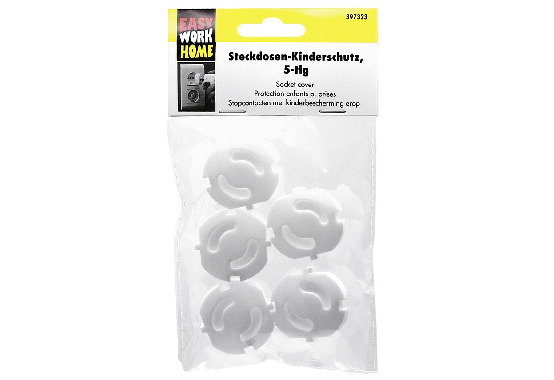 EASY WORK Steckdosen-Kindersicherung 5er Pack