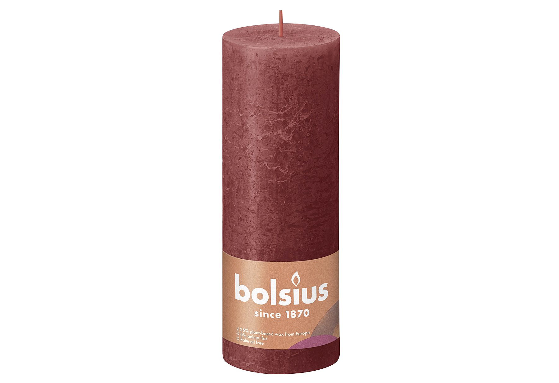 BOLSIUS Stumpenkerze 'Rustiko Shine' - VPE: 4