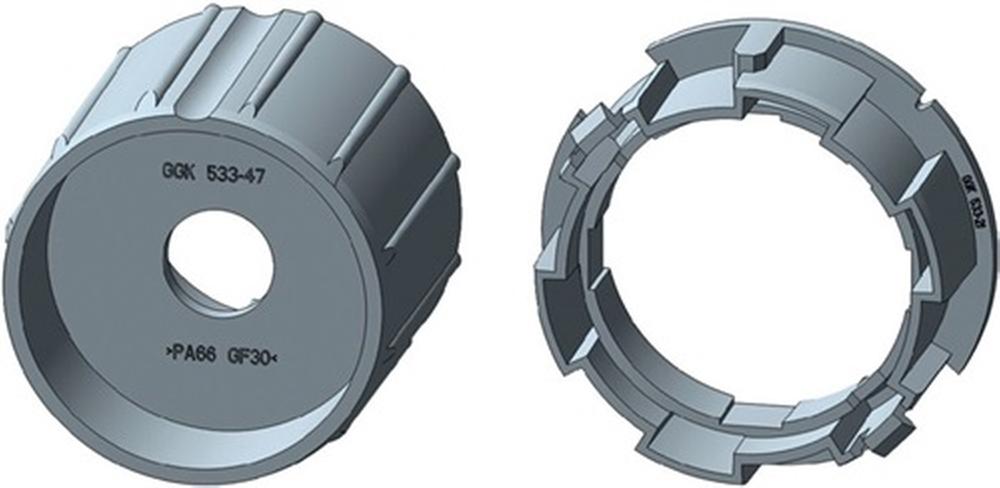 Adapter-Set Rundwelle, Small, intelligente Rohrmotoren, 40 mm