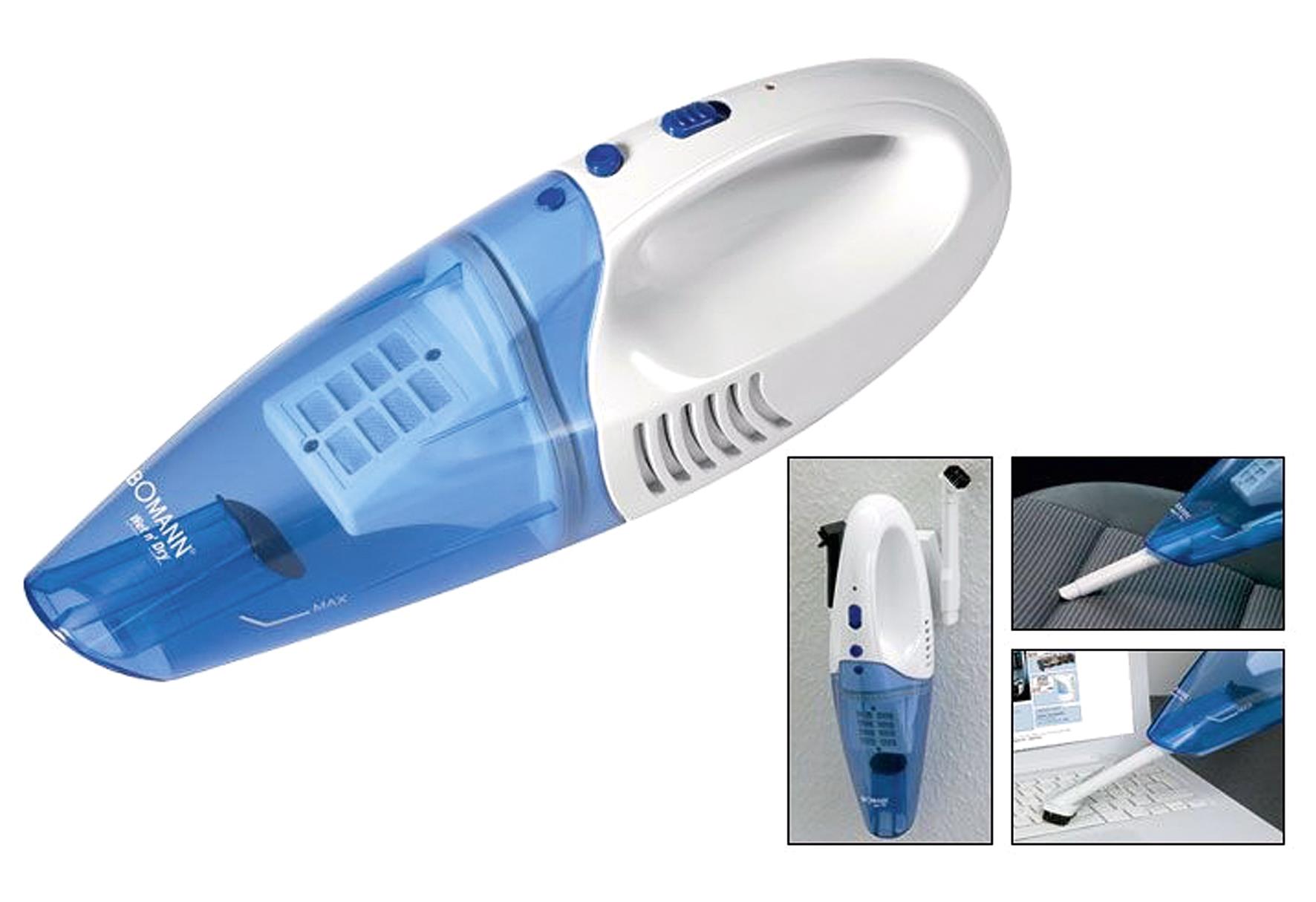 BOMANN Akkusauger AKS 960 CB inkl. 3 wiederaufladbaren Akkus (230 Volt, 50 Hz, 3,6 Volt, 1400 mAh)