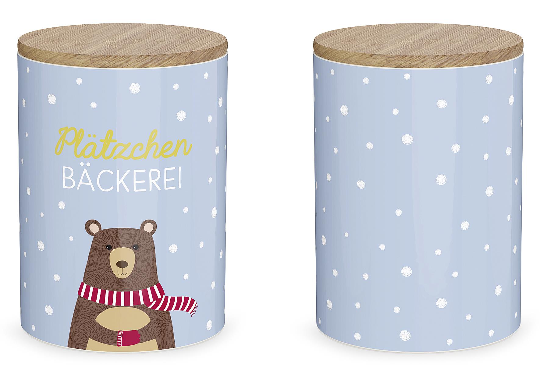 LA VIDA Vorratsdose 'Weihnachtsgrüße' 8er Display 4fach sortiert