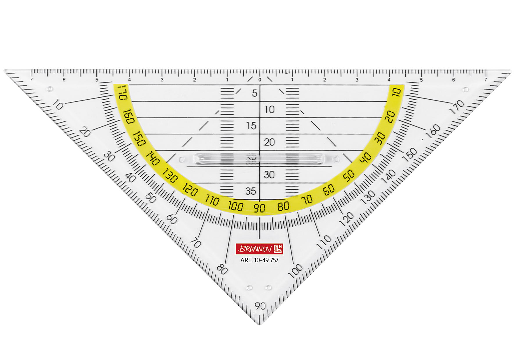 BRUNNEN Geodreieck m.Griff 16cm