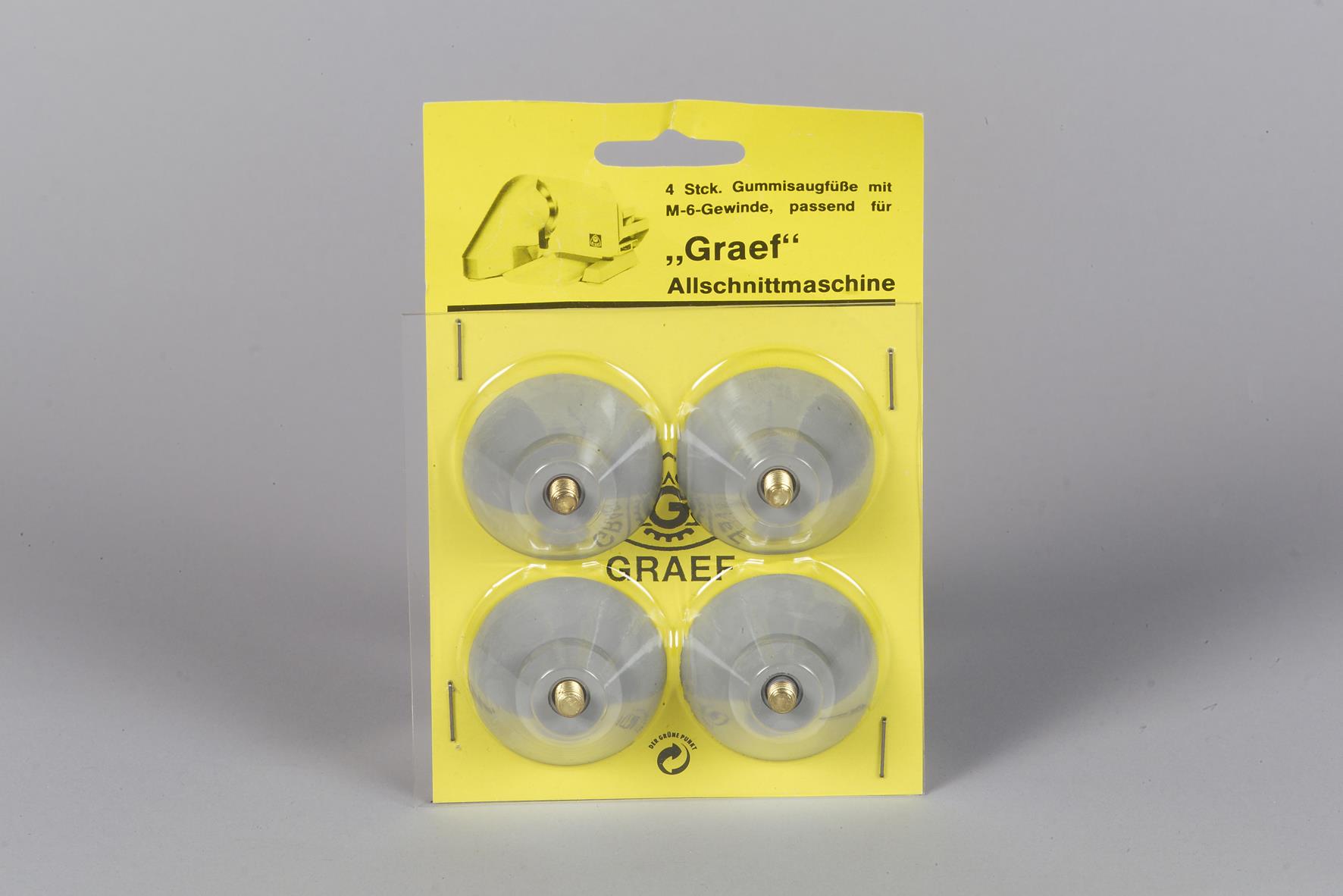 GRAEF Gummi-Saugfüße 4er Set