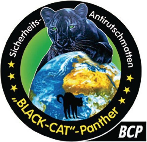 Sicherheitsantirutschmatte BLACK-CAT Panther -BCP- L4m B1,2m D4mm