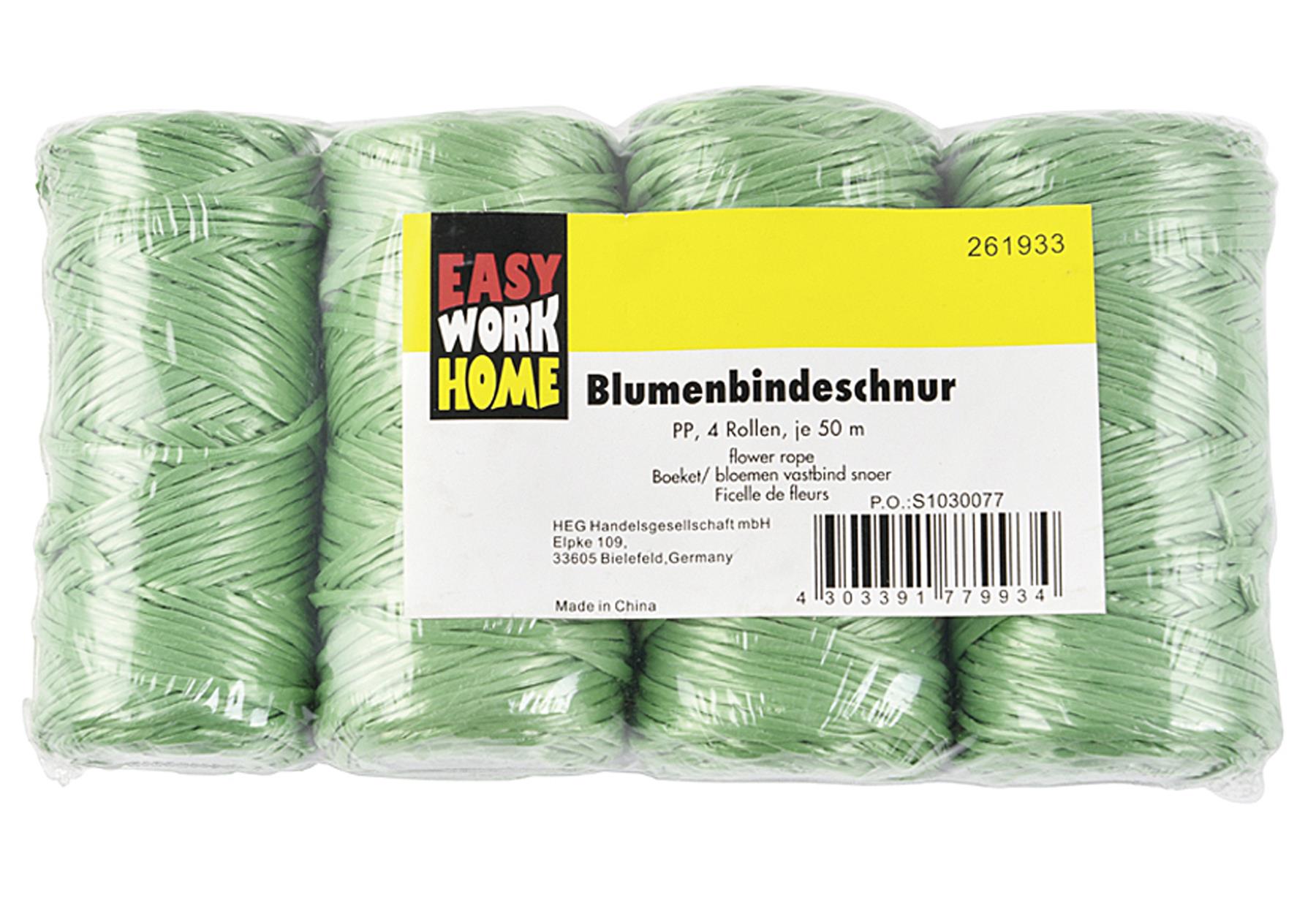 EASY WORK Blumenbindeschnursatz 4-teilig - VPE: 6
