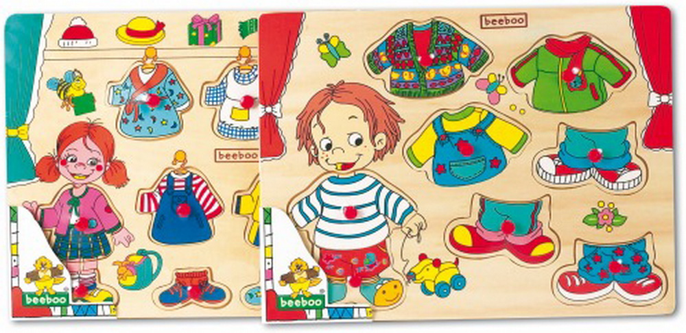 beeboo Anziehpuzzle Mädchen & Junge 7 Teile, 1 Stück