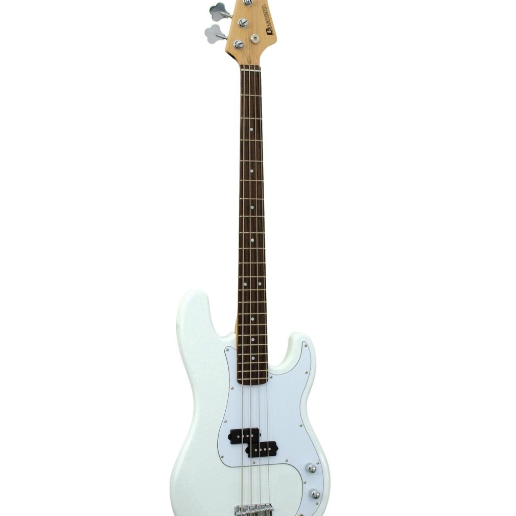 DIMAVERY PB-320 E-Bass, weiß