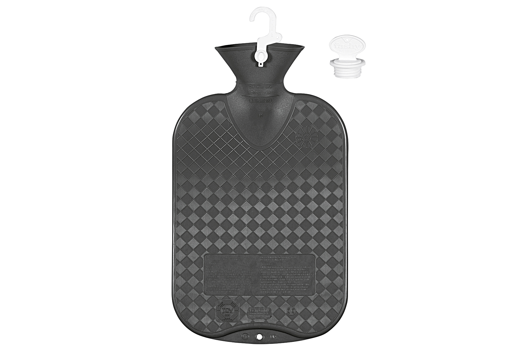 fashy Wärmflasche Halblamelle 2 l anthrazit
