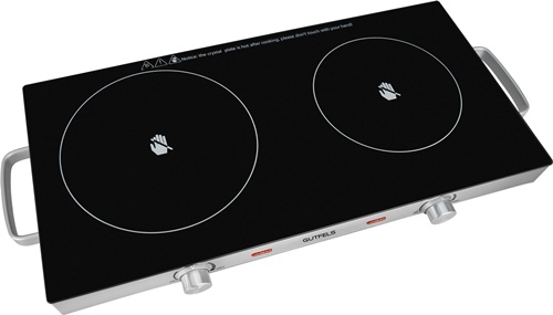 Glaskeramik Doppel-Kochplatte COOK 4010 1800 W,1000 W ,stufenlos GUTFELS
