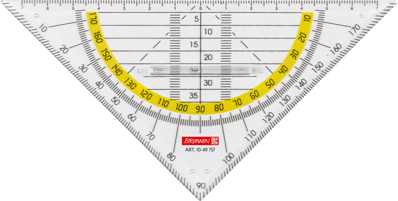 BRUNNEN Geodreieck m.Griff 16cm