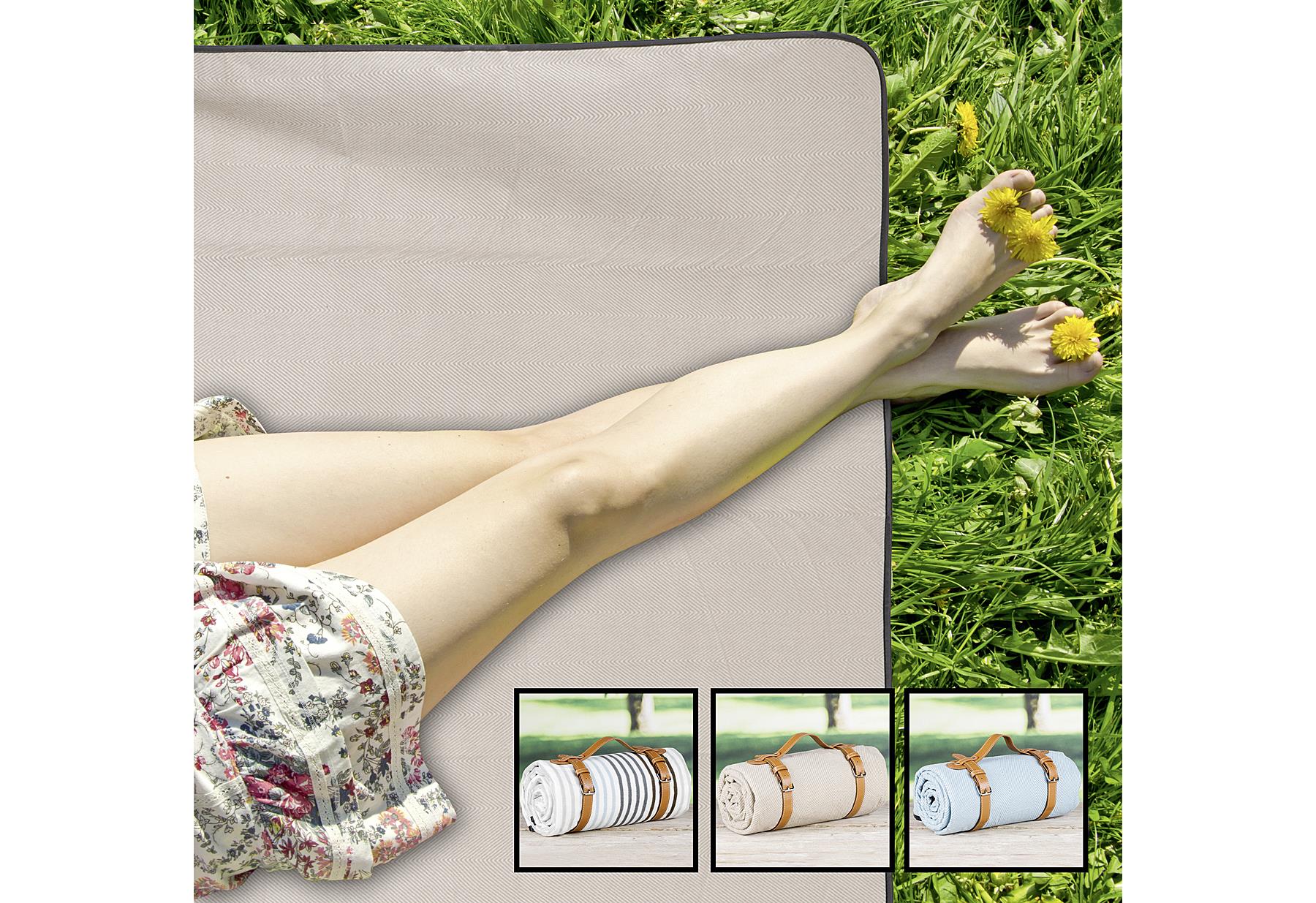 HI Picknickdecke mit Tragegurt sortiert in 1 von 3 Designs