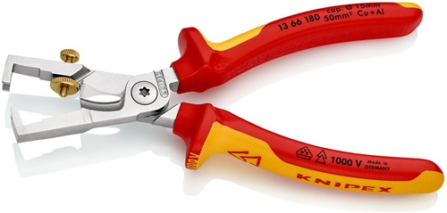 Abisolierzange StriX L.180mm VDE verchr.Mehrkomp.-Hüllen KNIPEX