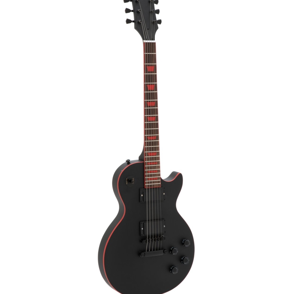 DIMAVERY LP-800 E-Gitarre, matt schwarz