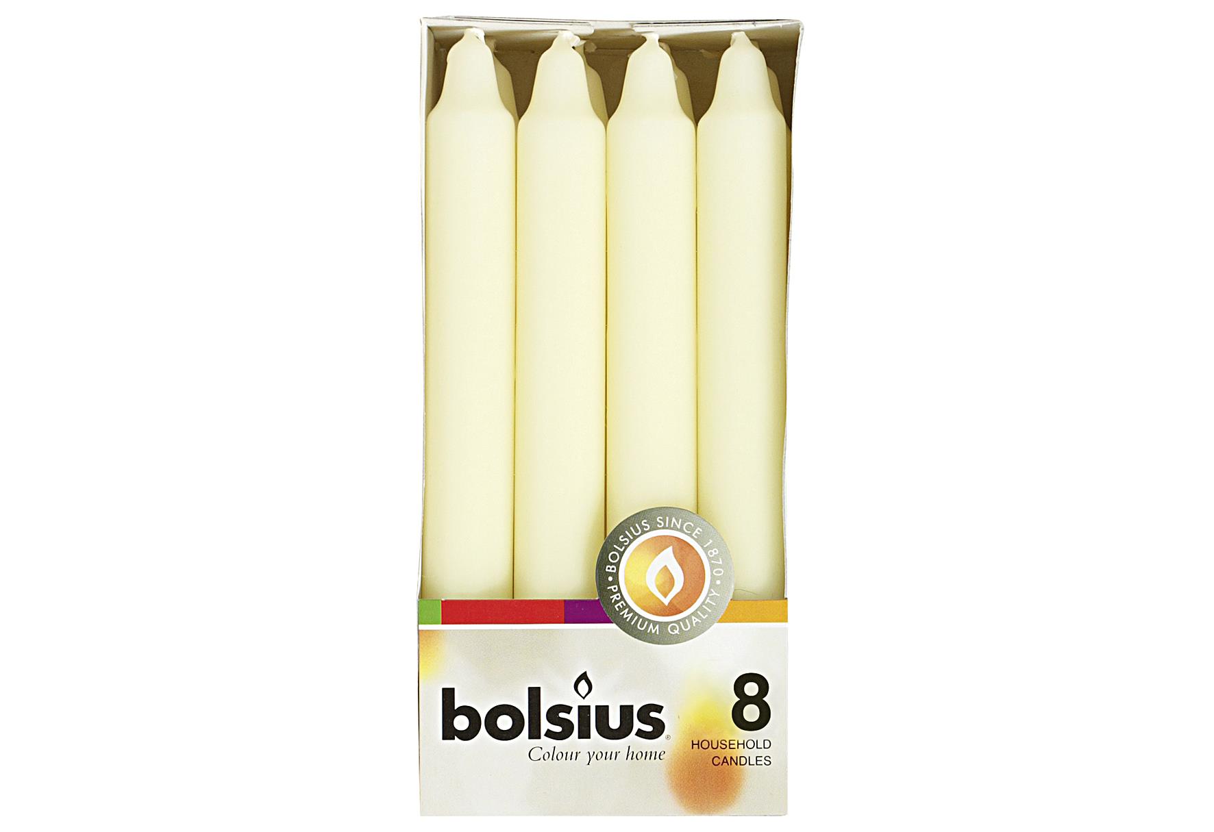 BOLSIUS Kronenkerzen 8er Pack