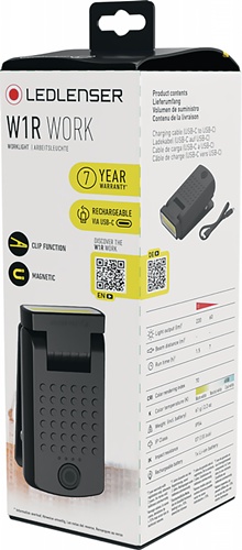 Akkuhandleuchte W1R Work 3,7 V 740 mAh Li-ion Ladezeit 120 min LEDLENSER