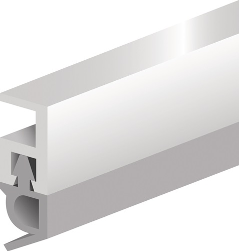 Abdichtungsschiene PTS-AR L.2100mm B.5mm z.Nageln Ku.blk weiß