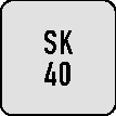 Anzugsbolzen DIN 69872 Form A SK40 m.Bohr.PROMAT