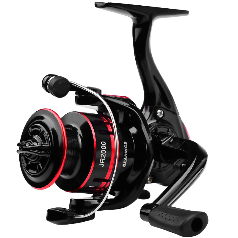 Bdt- FISHING GROUP Angelrolle / Spinnrolle / Stationärrolle ''JR2000'' rot Salz- und Süßwasser geeignet