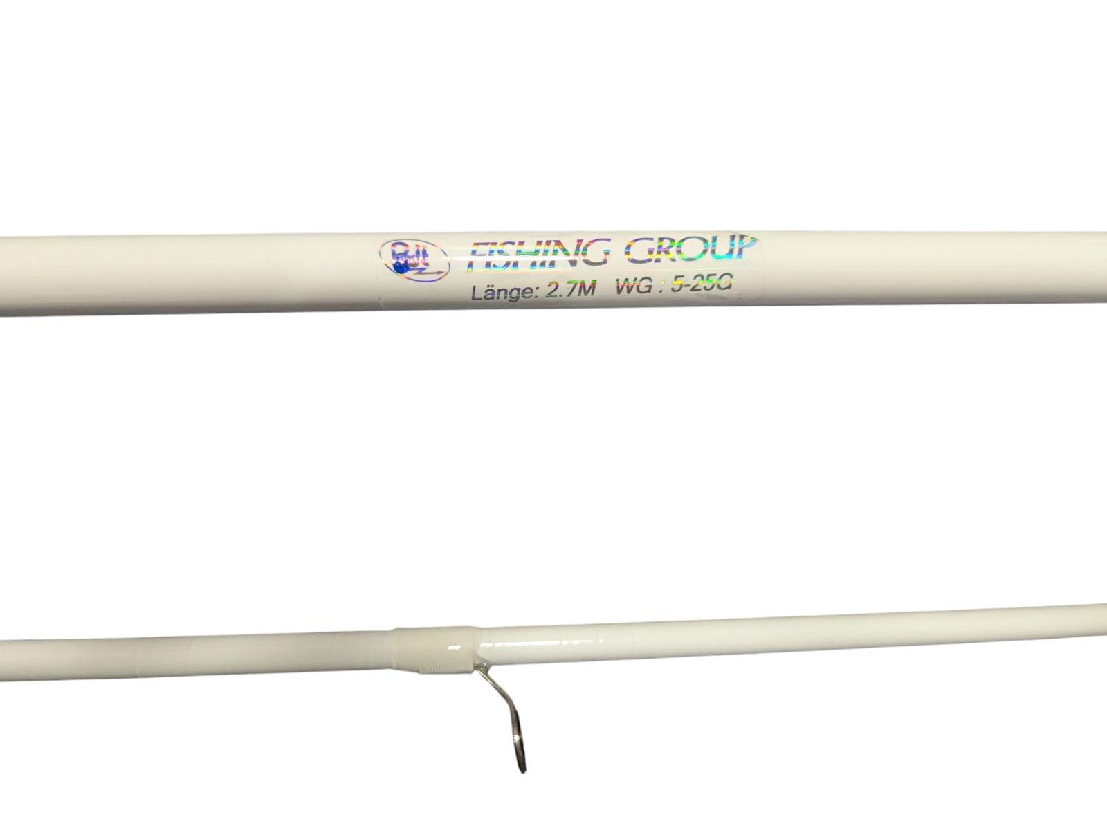 Bdt- FISHING GROUP 177g leichte Spinnrute WG:5-25g, Länge 2,70m, weiß