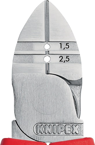 Abisolierseitenschneider L.160mm Abisolierwerte 1,5/2,5 mm² pol.Mehrkomp.-Hüllen