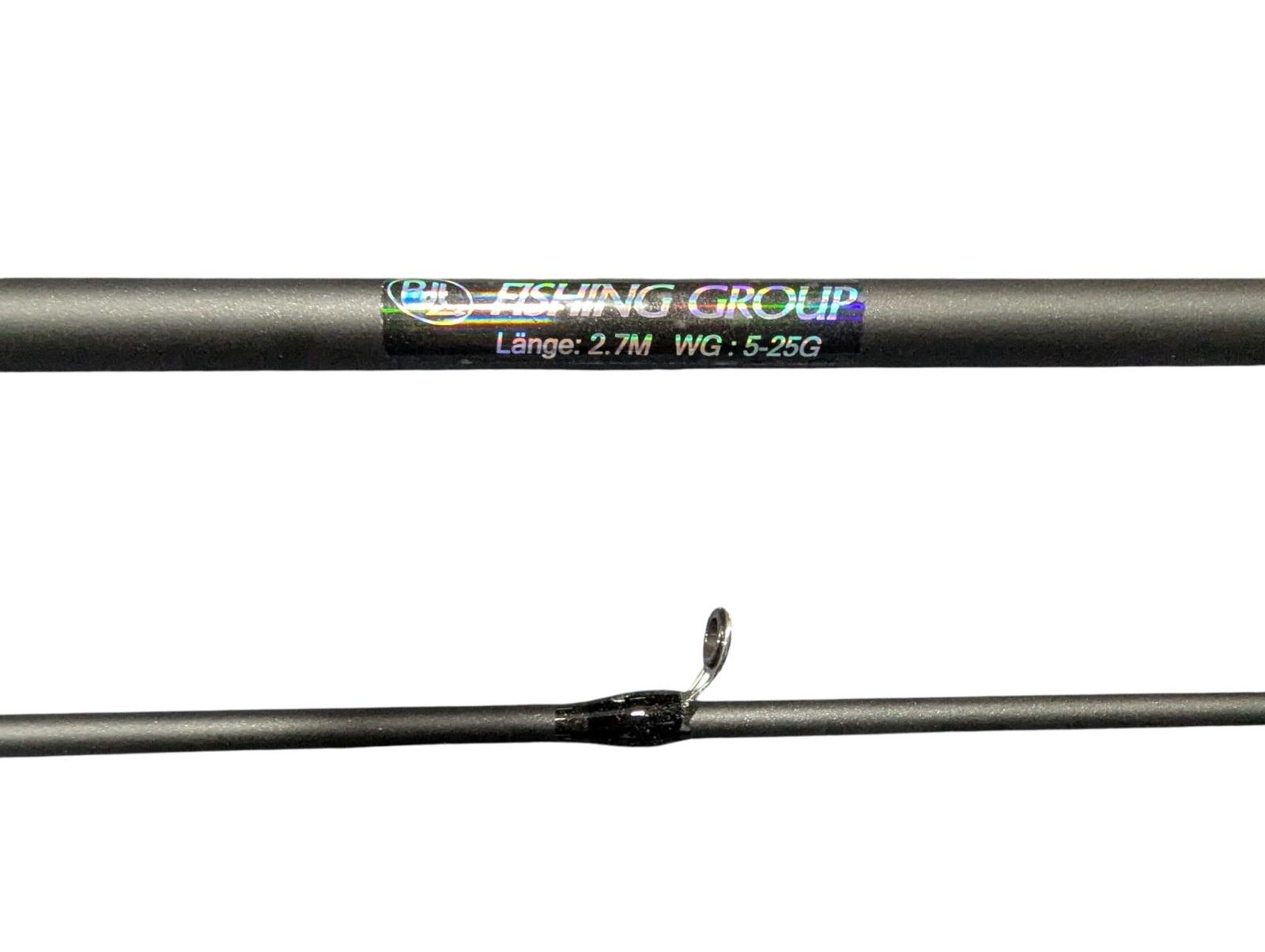Bdt- FISHING GROUP 177g leichte Spinnrute WG:5-25g, Länge 2,70m, schwarz