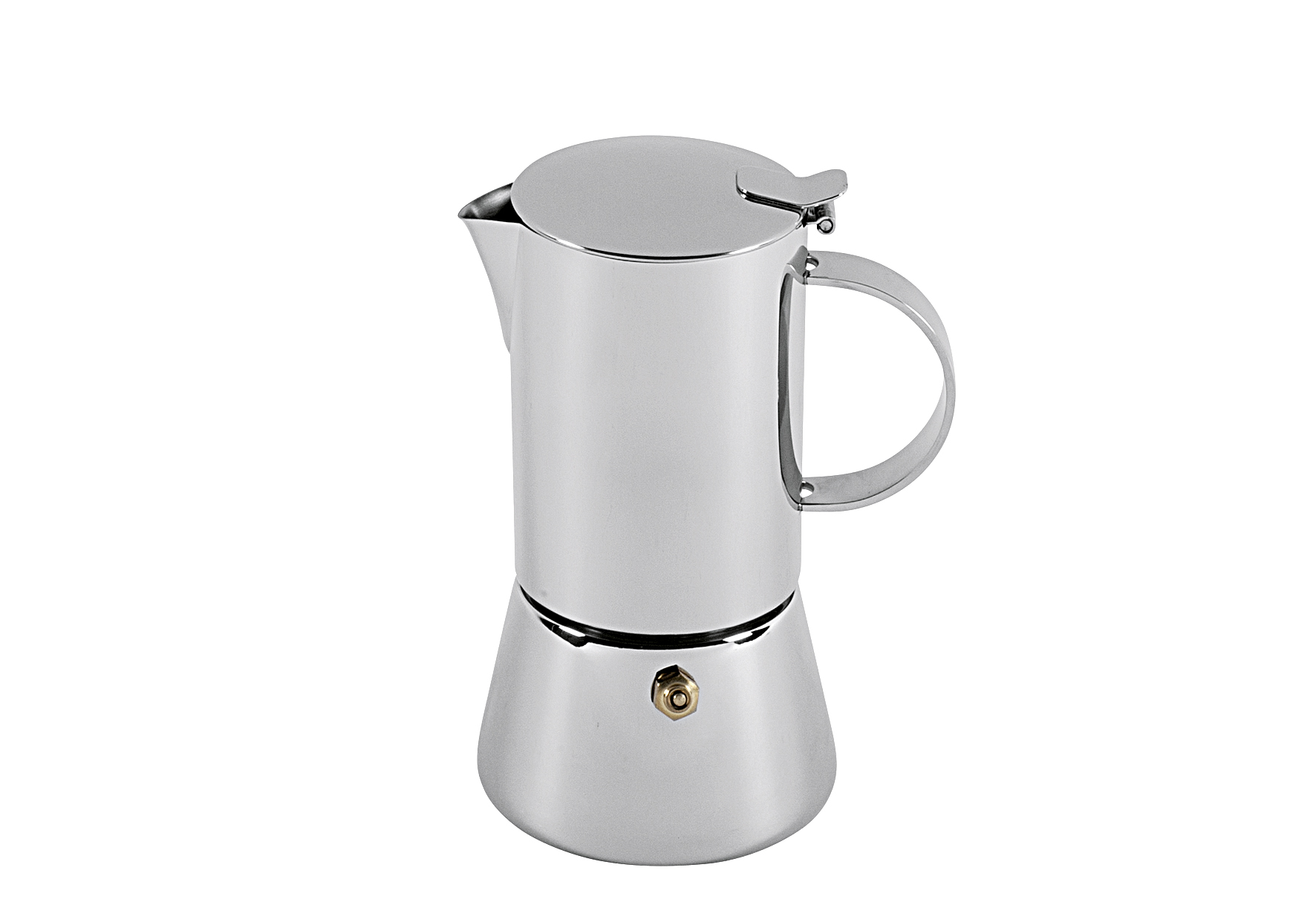 cilio tisch-accessoires Espressokocher Aida 4 Tassen Edelstahl poliert 18,5cm Ø9,5cm