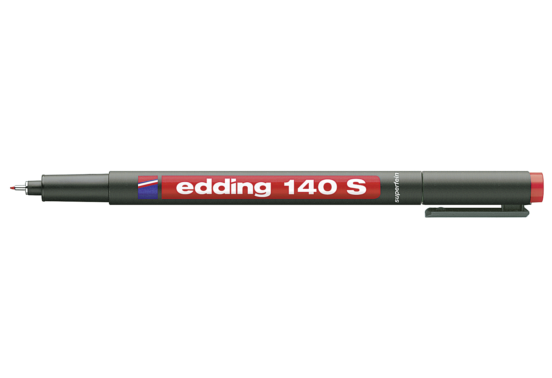 edding Permanent Marker140 S ohp rot - VPE: 10
