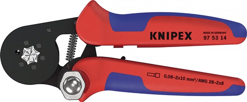Aderendhülsenzange Gesamt-L.180mm 0,08-10,0 (AWG 28-7)mm² brün.Mehrkomp.-Hüllen