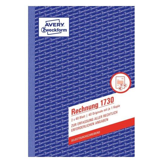AVERY ZWECKFORM Rechnung A5 SD 2x40 Blatt - VPE: 10