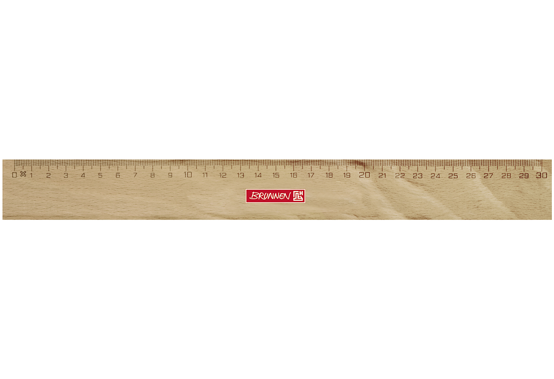 BRUNNEN Lineal 30 cm Holz