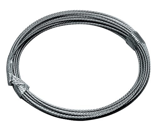 Drahtseil D.5,0mm L.10m 6 x 7+1 FE Bruchkraft 9,19 kN Stahl,verz.