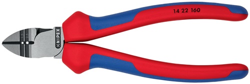 Abisolierseitenschneider L.160mm Abisolierwerte 1,5/2,5 mm² pol.Mehrkomp.-Hüllen
