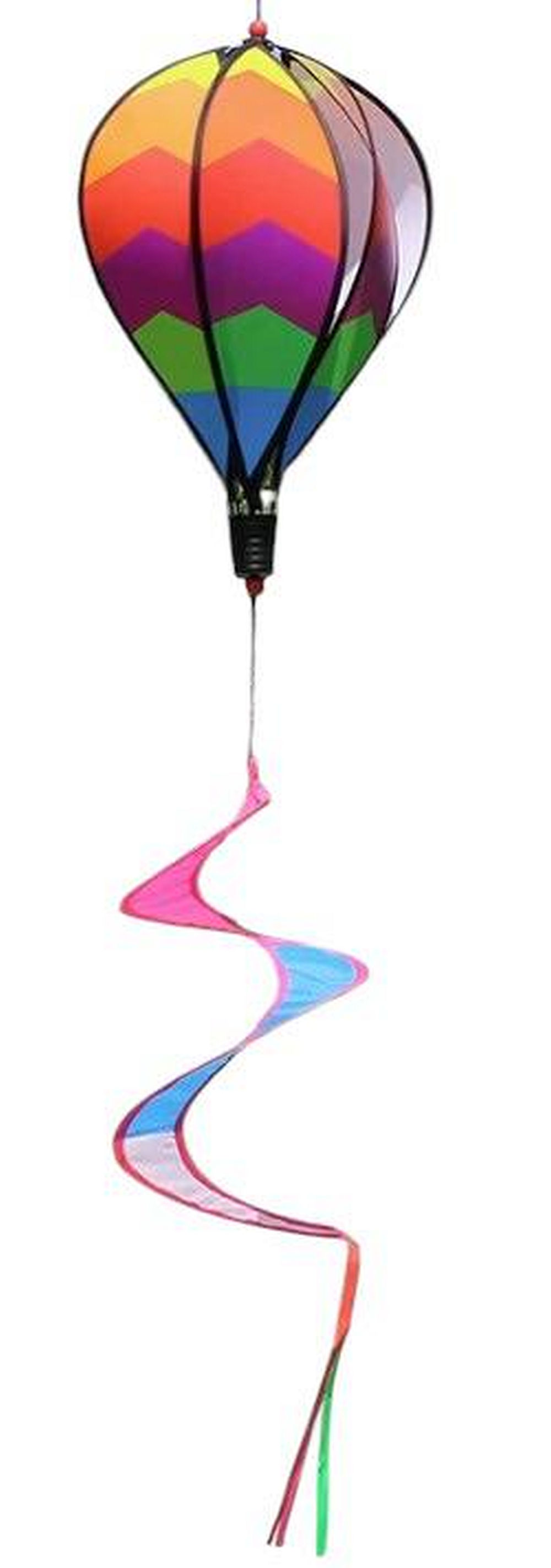Bdt Rainbow- Ballon- Windspiel mit Spiralschweif ''Design4'', ⌀ 28cm, 110cm Länge