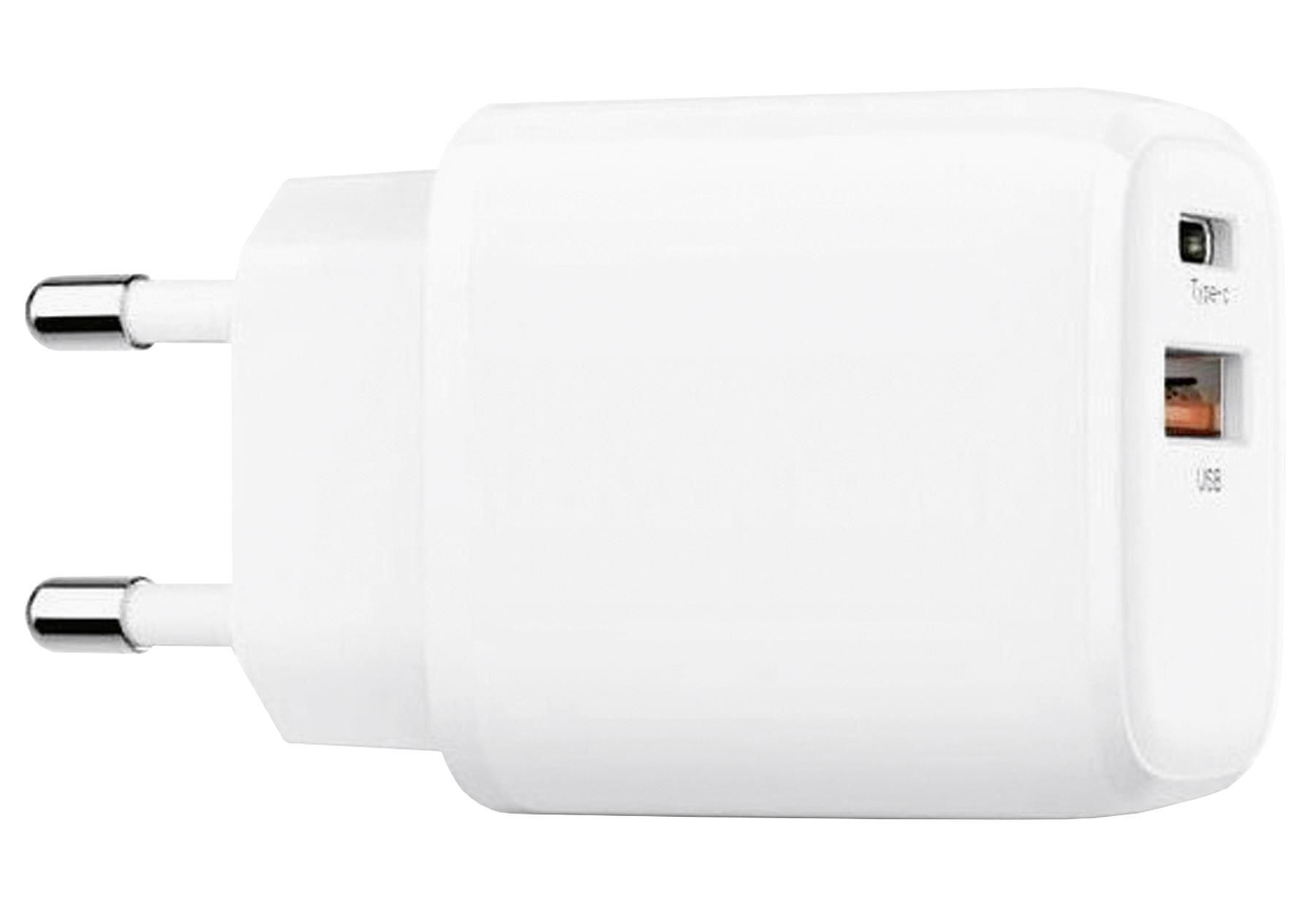 DINIC USB C+A Ladeadapter 20W, weiß - VPE: 5