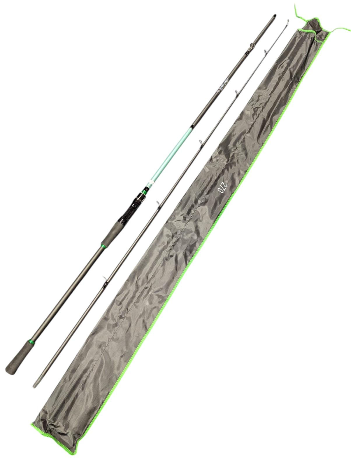 Bdt- FISHING GROUP 177g leichte Spinnrute WG:5-25g, Länge 2,70m, türkis / schwarz