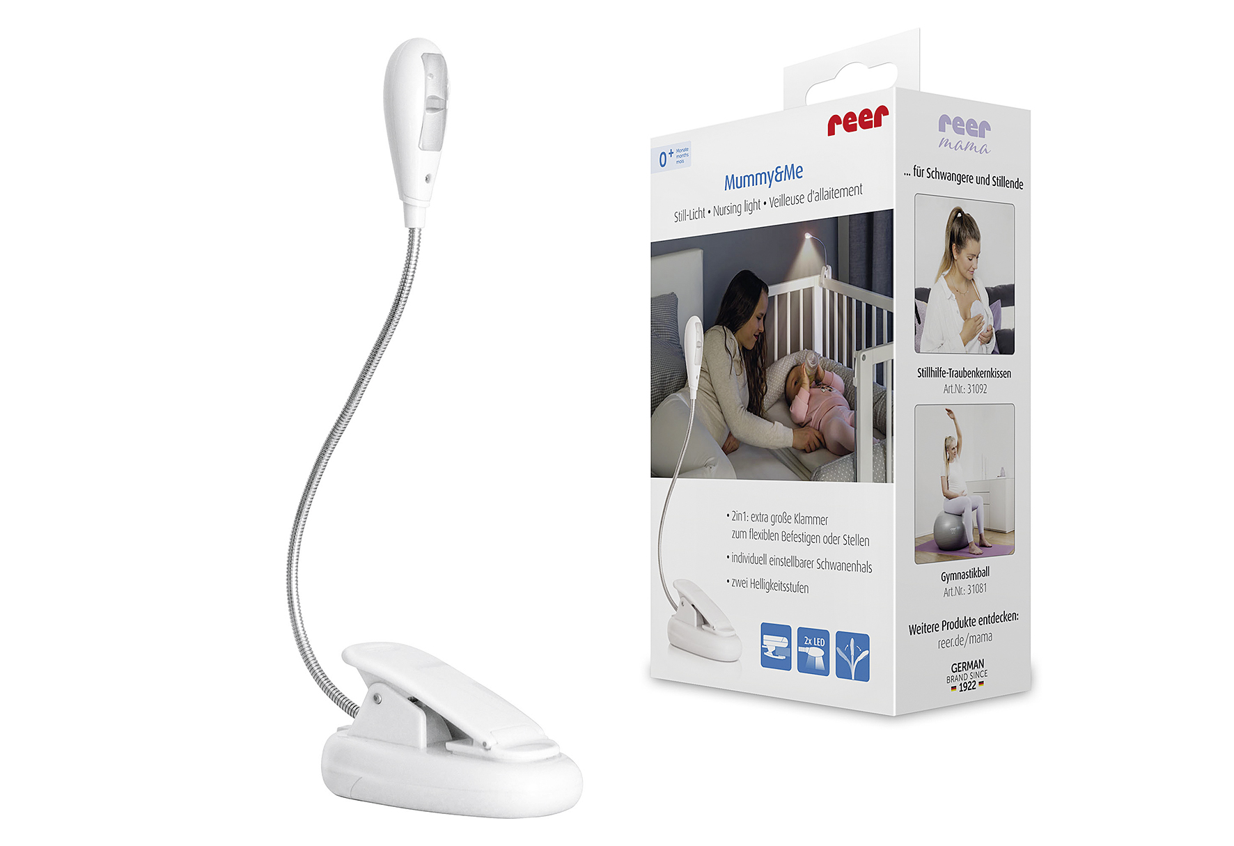 reer Mummy & Me LED Still-Licht inkl. 3 AAA Batterien