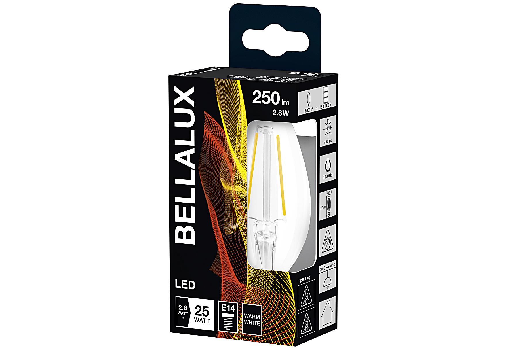 BELLALUX LED Kerzen Lampe 2,8 W A E14 250LM