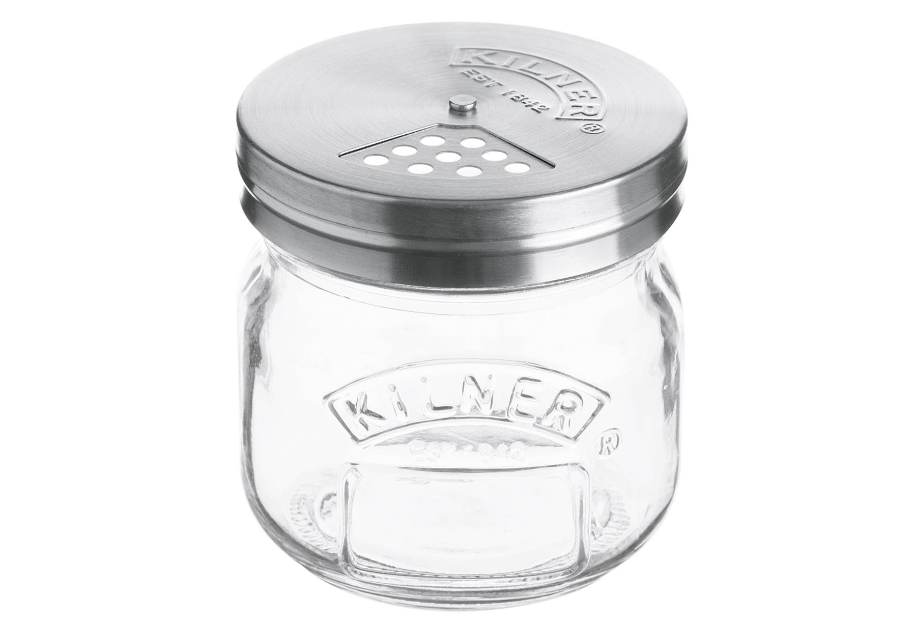 KILNER Aufbewahrungsglas mit Streuer 1 Glas, 1 Streudeckel