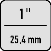 Aufsteckknarre 754-06 1 Zoll Rechtsgang 36 Z.754-06 GEDORE