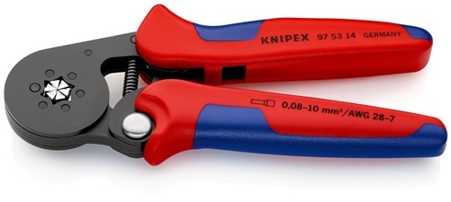 Aderendhülsenzange Gesamt-L.180mm 0,08-10,0 (AWG 28-7)mm² brün.Mehrkomp.-Hüllen