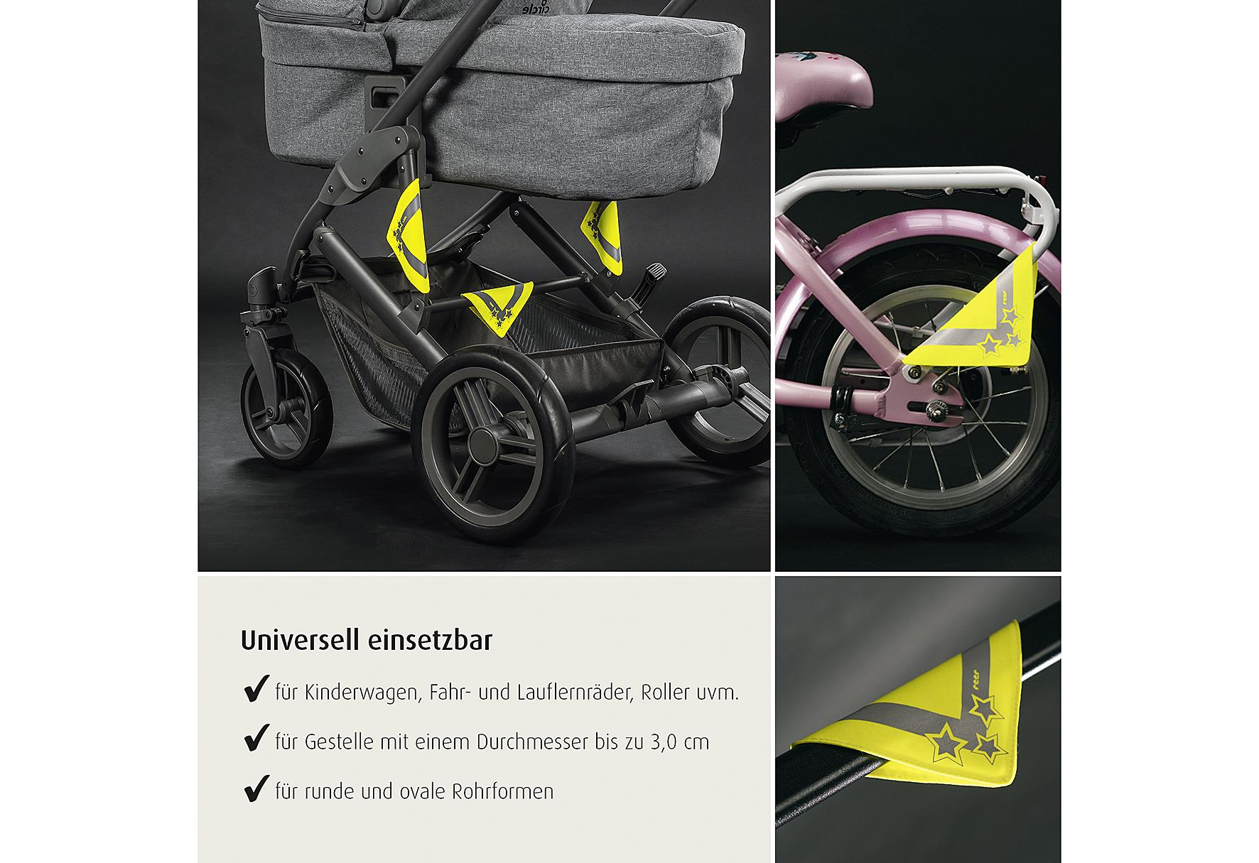 reer Reflektor'LightReflex' 4er Set 4 Stück