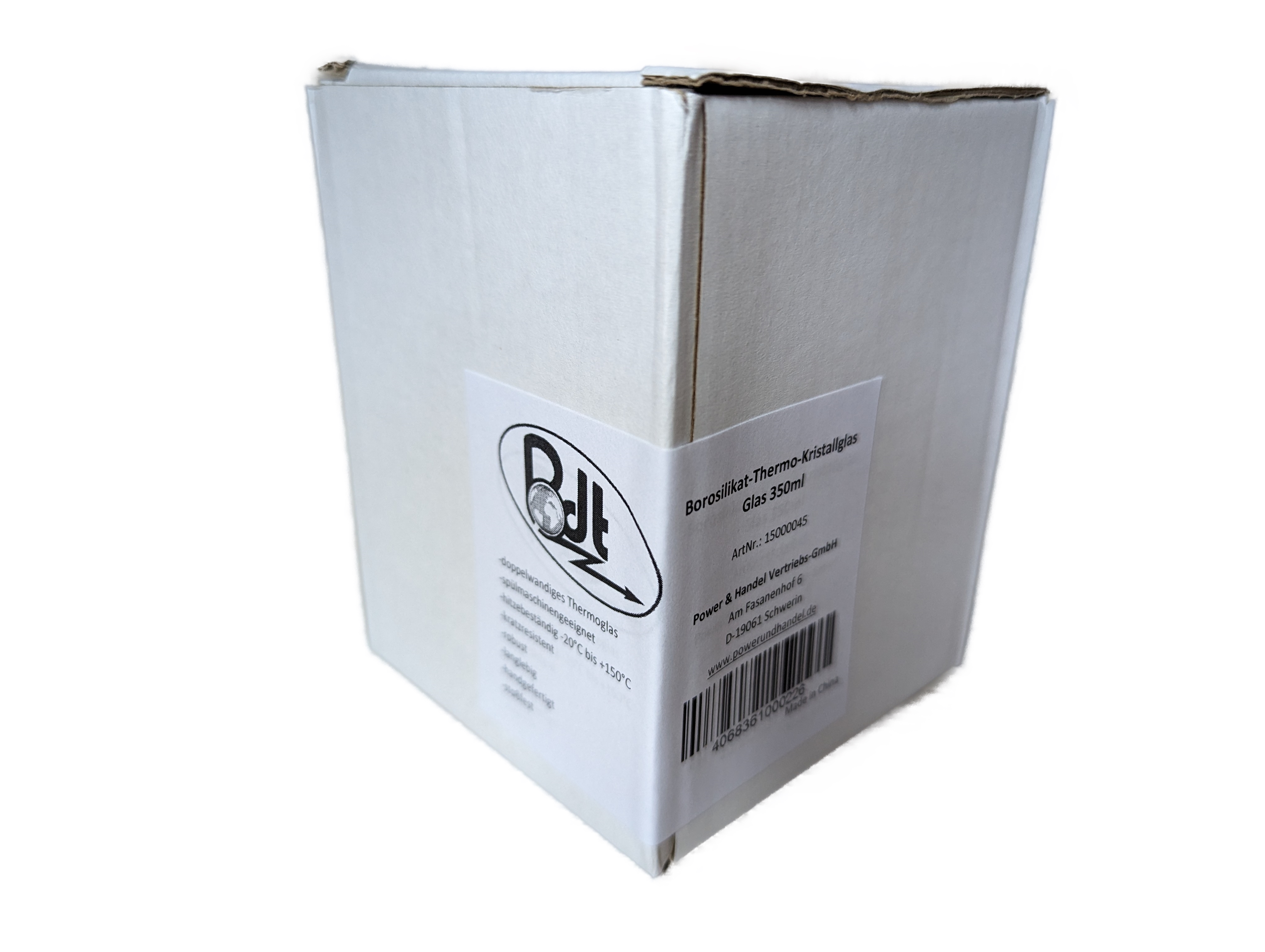 Bdt Doppelwandiges Thermoglas, Glas, Borosilikatglas, 350 ml, spülmaschinengeeignet