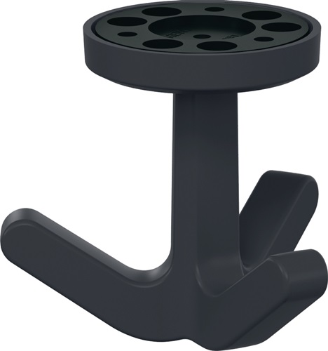 Dreifachhaken Serie 477 matt, elastisch 92 anthrazitgrau Höhe 69 mm Ø 51 mm HEWI